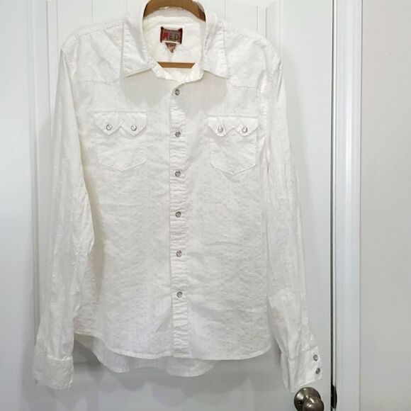 Vintage RED, Mens Pearl Snap, Western Shirt,  Size XXL - Picture 1 of 5